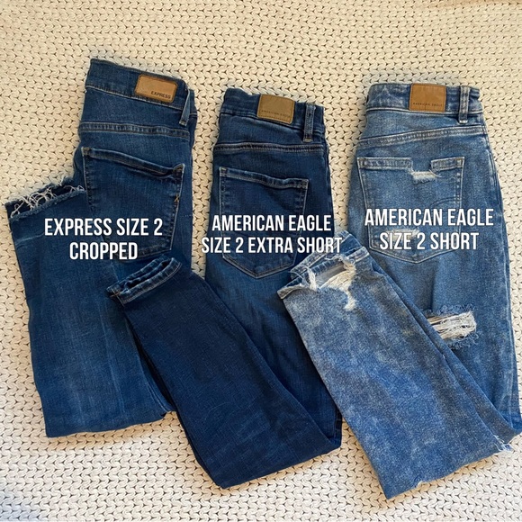 American Eagle Outfitters Denim - Petite Size 2 Jeans Bundle Express American Eagle